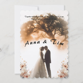 Convite de casamento com estilo e elegância