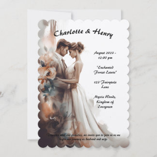 Convite de casamento com estilo e elegância