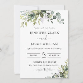 Convite de Casamento com Eucalipto