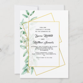 Convite de Casamento com Eucalipto