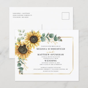 Convite de Casamento com Floral de Eucalipto e Gir