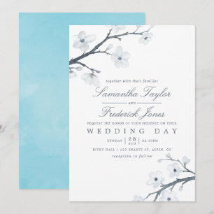 Convite de Casamento com Flores de Cerejeira