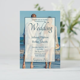 Convite de casamento com foto