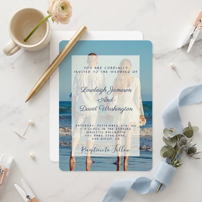 Convite de casamento com foto (Criador carregado)