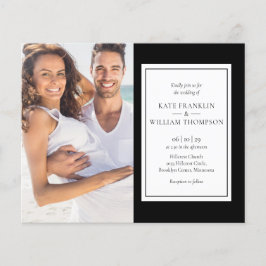 Convite de Casamento com Foto Clássico Orçamento Ú