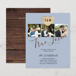 Convite de casamento com foto de orçamento baixo A