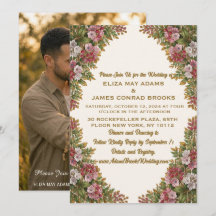 Convite de Casamento com Foto de Pennsylvania Moun
