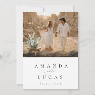 Convite de Casamento com Foto do Deserto Boho