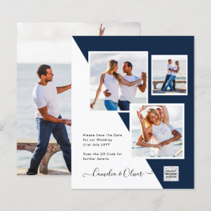 Convite de Casamento com Foto e Código QR para Eco