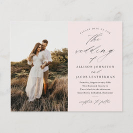 Convite de Casamento com Foto e Roteiro Econômico