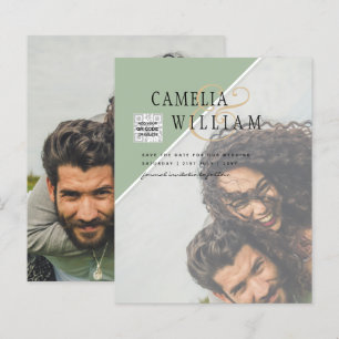 Convite de Casamento com Foto Misto Cores Orçament