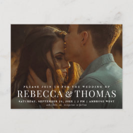 Convite de Casamento com Foto Moderna e Orçamento 