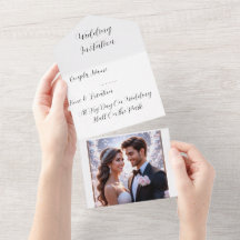 Convite de Casamento com Foto Personalizada | Cust