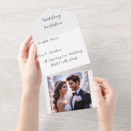Convite de Casamento com Foto Personalizada | Cust