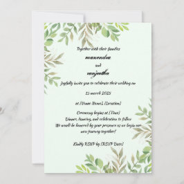 Convite de Casamento com Foto Personalizada Elegan