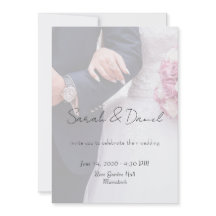 Convite de Casamento com Foto Personalizado