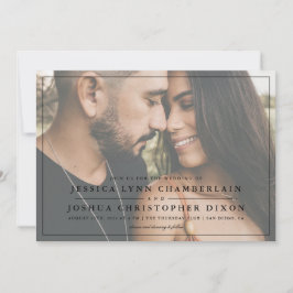 Convite de Casamento com Foto Simples