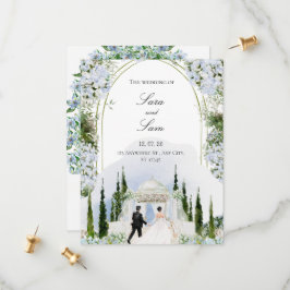 Convite de Casamento com Foto Simples e Moderno