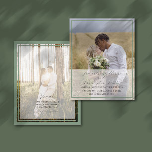 Convite de Casamento com Foto Simples e Orçamento