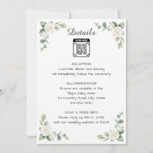 Convite de casamento com imagem de flor 1