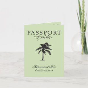 Convite de Casamento com Passaporte do México