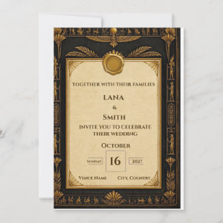 Convite de Casamento com Patrimônio Faraônico | Eg