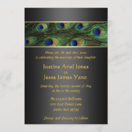 Convite de Casamento com Pavão
