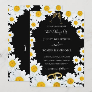 Convite de Casamento com Quadro de Visitas Frescas
