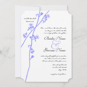Convite de Casamento com Ramo de Flor Silvestre Pe