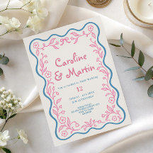 Convite de casamento com roteiro de jardim botânic