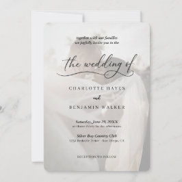 Convite de Casamento com Sobreposição de Foto em P