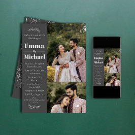 Convite de Casamento com Sobreposição de Foto Mode