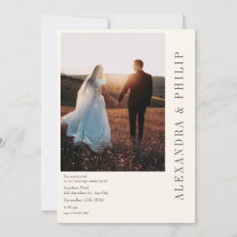 Convite de Casamento com Tipografia Elegante