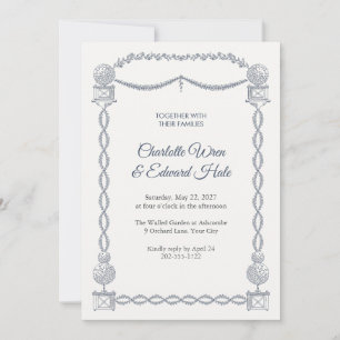 Convite de Casamento com Topiaria de Buxo
