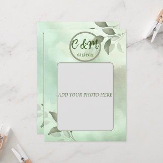 CONVITE DE CASAMENTO COM VERDE PRIMAVERA EM VIETNA