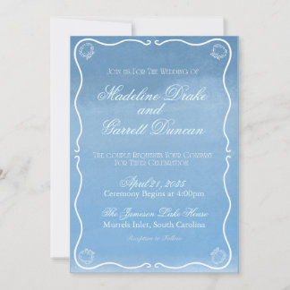 Convite de Casamento Conchas Mínimas