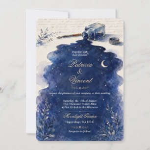 Convite de Casamento Conto de Amor Céu de Tinta