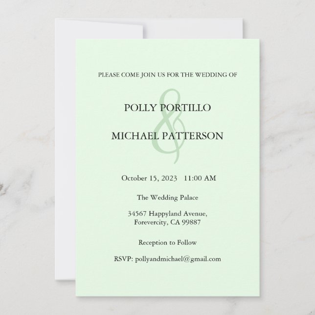 Convite De Casamento, Convite De Casamento Clássic (Frente)