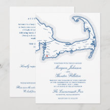 Convite de Casamento Coonamessett Inn Tudo-em-Um Q