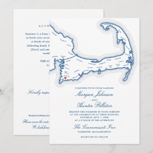 Convite de Casamento Coonamessett Inn Tudo-em-Um Q