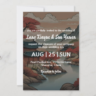 convite de casamento coreano