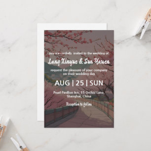 convite de casamento coreano