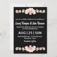 convite de casamento coreano