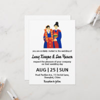 convite de casamento coreano