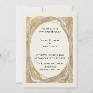 Convite de Casamento Coroa Nouveau Outono