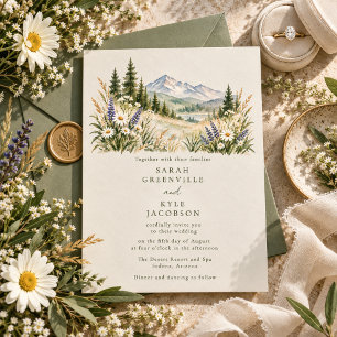 Convite de Casamento Country Montanha Prado
