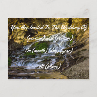 Convite de Casamento Country Verde Floresta Nature