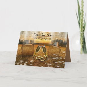 Convite de Casamento Country Western