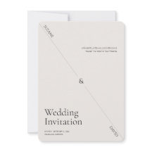 Convite de casamento criativo de luxo ultra minima