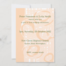 Convite de Casamento Cultura Floral Mosaico Rosa